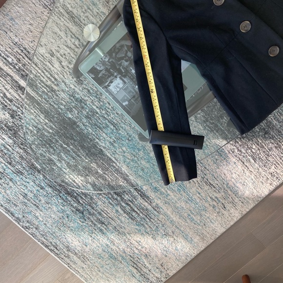 Stylish black wool J Crew factory coat. - Picture 7 of 8